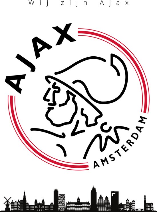 Poster Ajax | AFC AJAX | PS4 | Amsterdam | UCL | UEFA Champions League | Voetbal | Voetbal poster | A2 | Kinderen | Merchandise | 60x42 | Hoogwaardig glans | Geschikt om in te lijsten | Cadeau