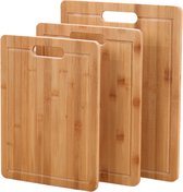 Snijplank Hout 3 delig - Snijplanken - Snijplankenset - Borrelplank - Tapasplank - Broodplank - Cutting Board set