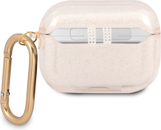 Guess GUAPUCG4GD - AirPods Pro Etui - Glitter Collectie - Goud - Precieze Pasvorm van guess — afbeelding 3