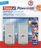 Tesa Powerstrips Large Classic 2KG - Chroom 2 stuks