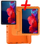 Lenovo Tab P11 Hoes Met Screenprotector - Lenovo Tab P11 Kinderhoes - Kindvriendelijke Lenovo Tab P11 Cover Kids Case - Oranje