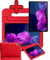 Lenovo Tab P11 Hoes Kinder Hoesje Kids Case Met Screenprotector Glas - Lenovo Tab P11 Hoes Kindvriendelijk (11 inch) - Rood