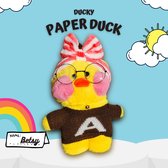 Lalafanfan™ - Paper Duck knuffel - Paper Duck - Paperduck - Knuffel Eend - 30cm - Betsy