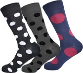 Gianvaglia sokken | dames sokken | katoen | zwart | 3-pack | Maten 39-42