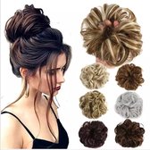 Haar Wrap | Ponytail Hair Extension | Scrunchie Elastic Wave Curly Hairpieces - Zwart