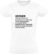 Esther dames t-shirt | verjaardagskado | jarig | verjaardag kado | Cadeau | Wit