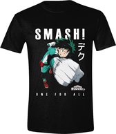 My Hero Academia  Deku Smash! - T-Shirt Zwart - Maat XXL