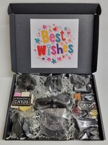 Drop Box - | Box met 9 verschillende populaire dropsoorten en Mystery Card 'Best Wishes' met geheime boodschap | Verrassingsbox | Snoepbox