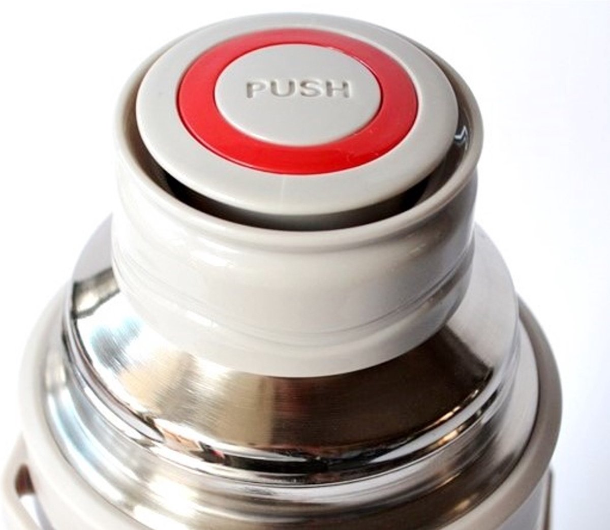 Bouteille d'eau isotherme en inox bouchon à ouverture rapide 1 L - Gris