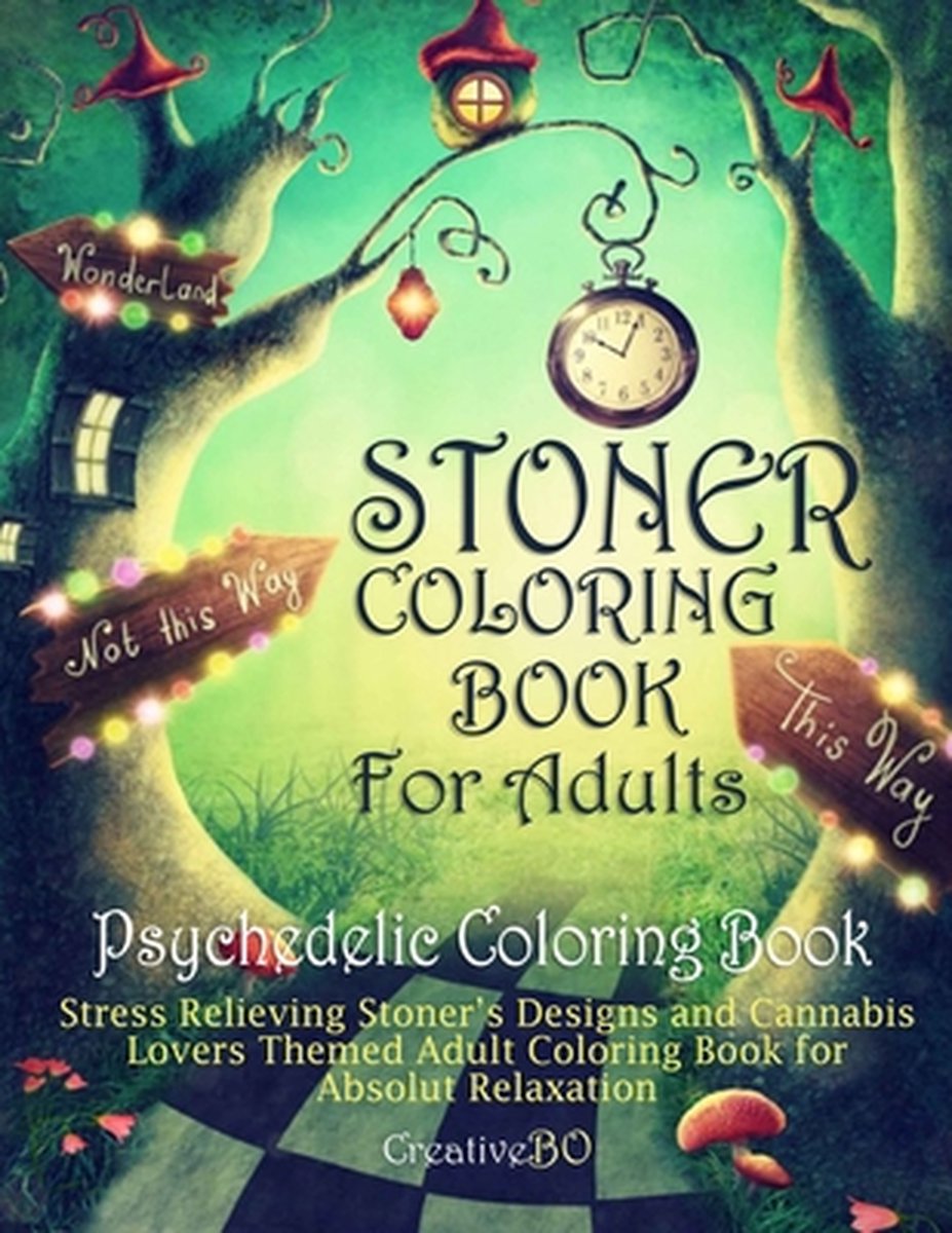 Psychedelic Therapy - A Trippy Stress Relieving Coloring Book For