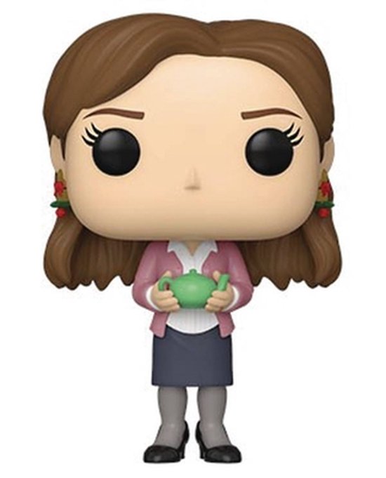 Pop Office Pam with Teapot and Note Vinyl Figure 0889698573986