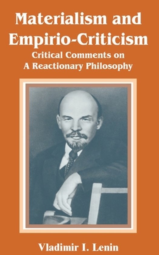 Boek 'Materialisme en Empirio-Criticisme' met een portret van Vladimir I. Lenin.