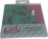 Paspoort houder - Bagage Label - Groen - Reizen - Koffer - Vliegen - Rond