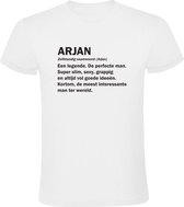Arjan Heren t-shirt | jarig | verjaardagkado | verjaardag kado | grappig | cadeau | Wit