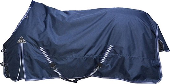 QHP Outdoordeken Turnout Luxe 100grs - maat 155/205 - Navy