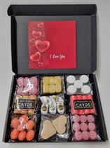 Oud Hollands Snoep Pakket | Box met 9 verschillende populaire ouderwets lekkere snoepsoorten en Mystery Card 'I Love You' met geheime boodschap | Verrassingsbox | Snoepbox