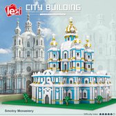 Lezi Smolnyklooster - Sint Petersburg Rusland - Church of Smolney - Architectuur / Gebouwen - Nanoblocks / miniblocks - Bouwset / 3D puzzel - 3737 bouwsteentjes