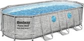 Bestway - Oval Pool - Zwembad - PVC en staal - Grijs - 549 x 274 x 122 cm