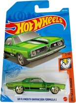 Hot Wheels Plymouth Barracuda Formula S - Groen - Schaal 1:64