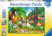 Puzzel 100 XXL Dierenbijeenkomst