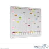 Kaartplanner 16-kolom 50 sleuven 90x101 cm