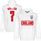 Engeland Grealish 7 Team Hoodie - Wit - L