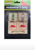 muizenval - 2 stuks - ongedierte - muis - Muizenvallen - Muizenklem - Mouse trap - Traditionele Houten Muizenvallen Set - | Ongediertebestrijding | Muizenval | Tegen Muizen | Anti