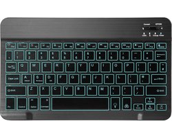Elementkey V01 Bluetooth 3.0 Toetsenbord - LED Verlichting RGB - Keyboard voor TV, Tablet en PC / Computer - 10 inch - Zwart