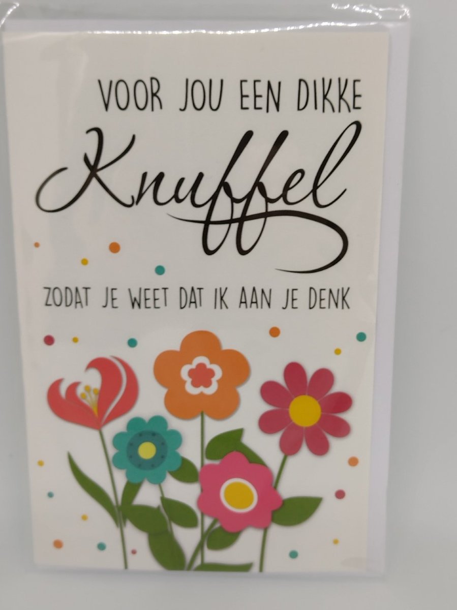 5 wenskaarten - Veel Liefs - Dikke Knuffel - Knuffel - 12x17cm - Gevouwen  kaartjes... | bol.com