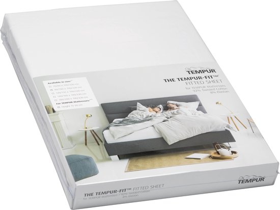 Hoeslaken TEMPUR® Stretch Jersey Wit - 140/160 x 200/220 cm