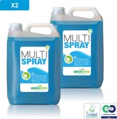 Greenspeed Multi Spray - Glas- en interieurreiniger - 2 x 5 l