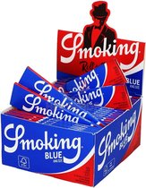 Smoking Blue King Size Rolling Papers - Vloeipapier - Rolling papers - Lange Vloei – 50 stuks (per doos)