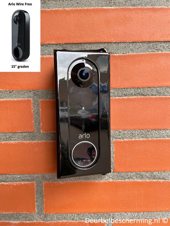 Arlo Wire Free Video deurbel bescherming 15° Zwart video