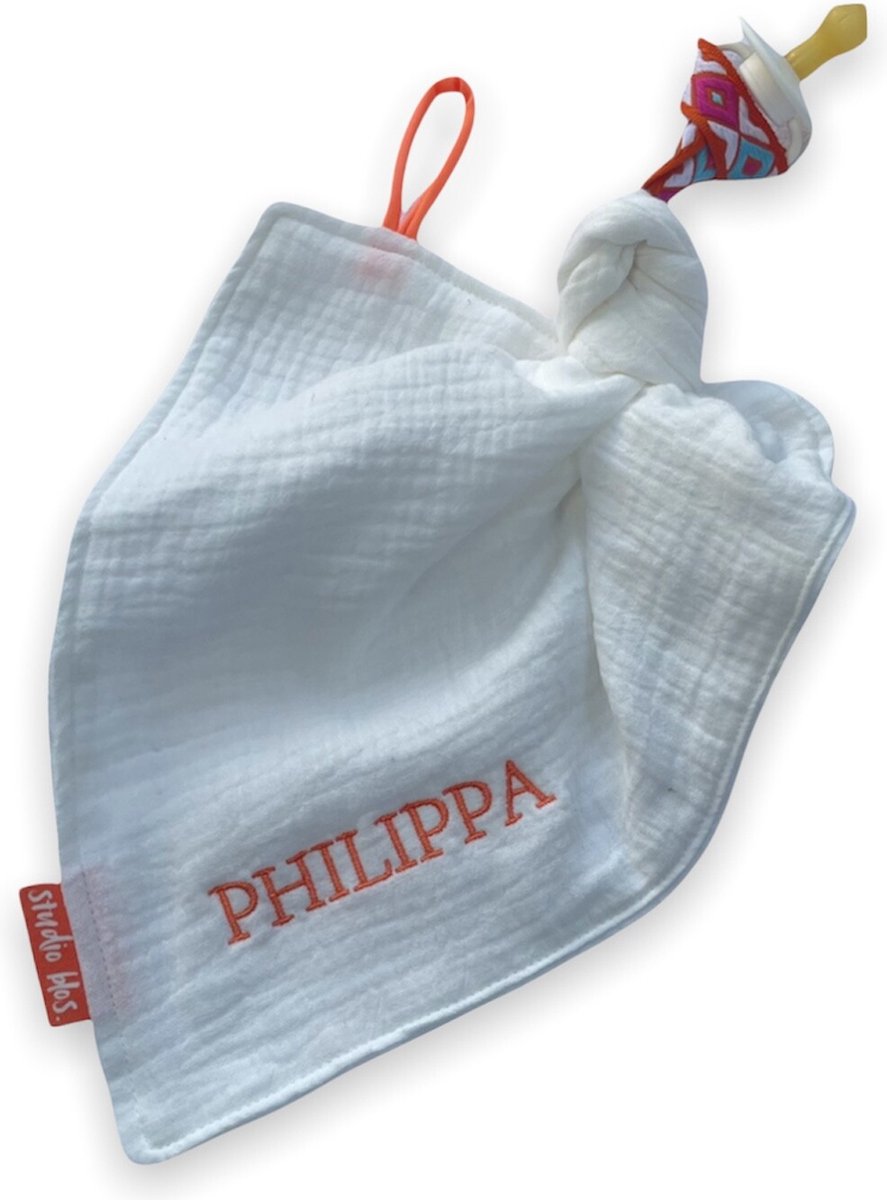 Speendoekje - Knuffeldoekje - Hydrofiel - Gepersonaliseerd met naam - Wit - Off white - Speen - Baby - Mama Speendoekje - Knuffeldoekje - Hydrofiel - Gepersonaliseerd met naam - Wit - Off white - Speen - Baby - Mama