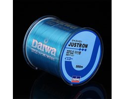 Vislijn Daiwa Justron nylon 500m Blauw 0.32mm Nylon Draad Extra Sterk 10.5kg - Visdraad voor Zoetwater en Zoutwater