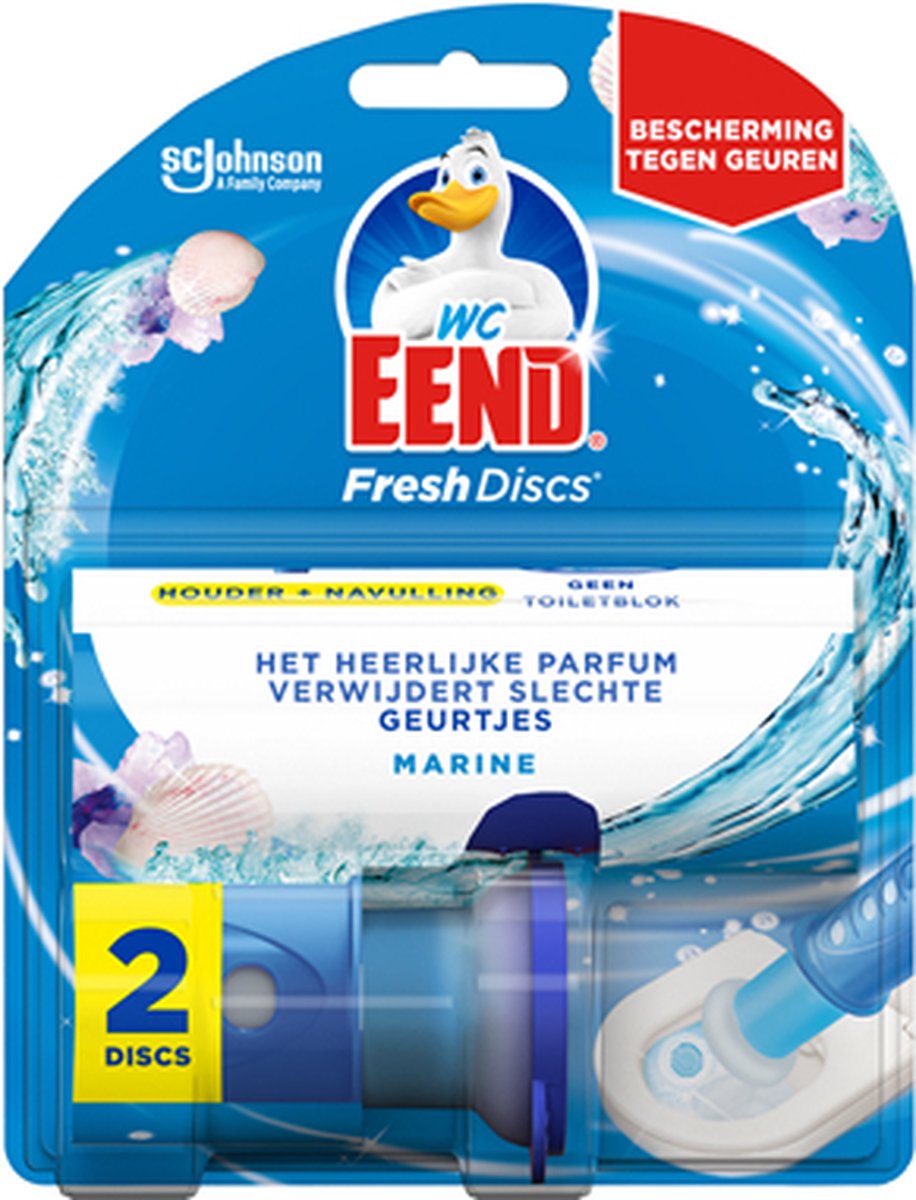 WC-Eend - Fresh Discs Houder - Marine - 5 x 11,5 ml