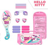 Hello Kitty Accessoires Haar Set in Toilettas - Cosmetic Bag - 18 x 10 x 7cm