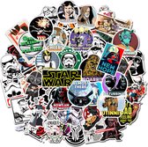 Star Wars Stickers - set 50 stuks - Laptop Stickers - Stickervellen