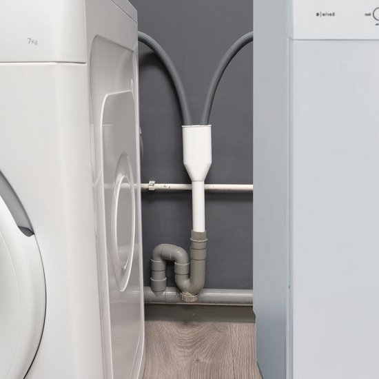Scanpart duo afvoerpijp wasmachine en droger 40 mm - Wit PVC Y-stuk |  bol.com