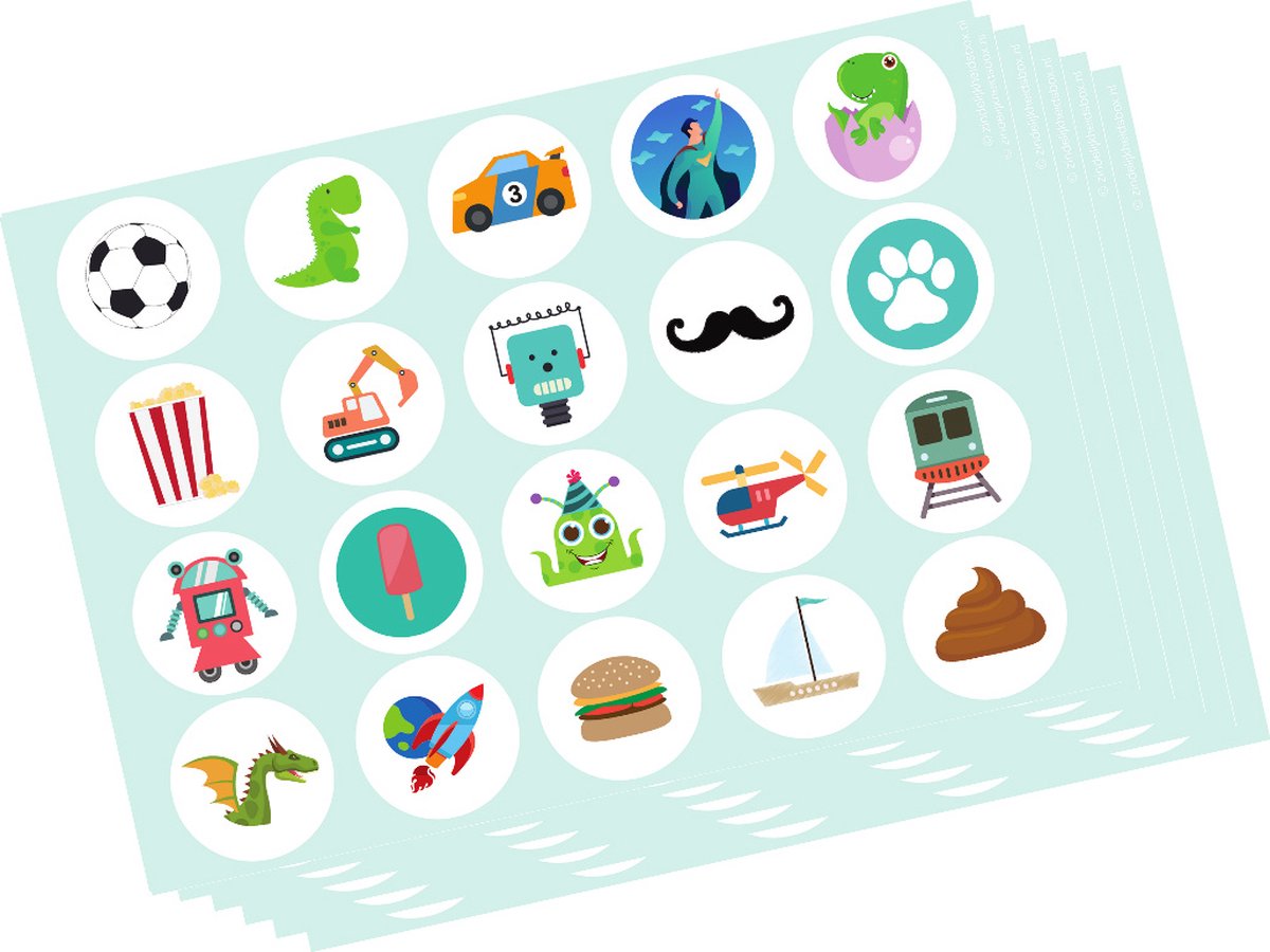 Zindelijkheidsbox - Jongen editie - Zindelijkheidstraining kind - vanaf 2 jaar - incl beloningssysteem - Jouw peuter zelfstandig naar het potje / wc - 120 stickers — afbeelding 3