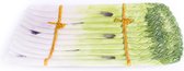 Asperges schaal bord rechthoekig groen 34 x 21 cm | AS03gr | Piccobella