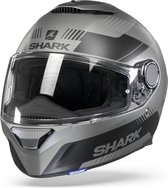 Shark Spartan 1.2 Strad Mat Anthracite Black Silver Full Face Helmet XL - Maat XL - Helm