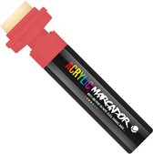 MTN Acrylic Marcador - Verfstift - brede punt van 30 mm - permanent - Rood