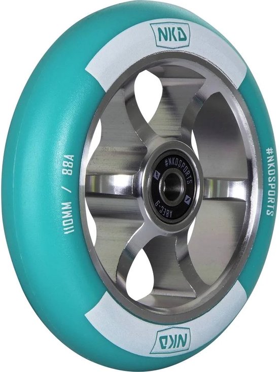 NKD Rally 110mm ALU Elektrische Step Mint/Silver - NKD - €29,95