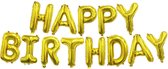 Joya Beauty® Happy Birthday Ballonnen Goud | Verjaardag Folie Ballon | Feestversiering | Helium Ballon Slinger | Feest Decoratie | Goud