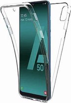 360º graden voor en achter bescherming case - Geschikt voor Samsung Galaxy A13 5G / A04s - Dun en Licht hoesje - Screen Protector Siliconen - Transparant