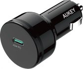 Aukey USB-C Autolader CA-Y13 - 45W - Zwart