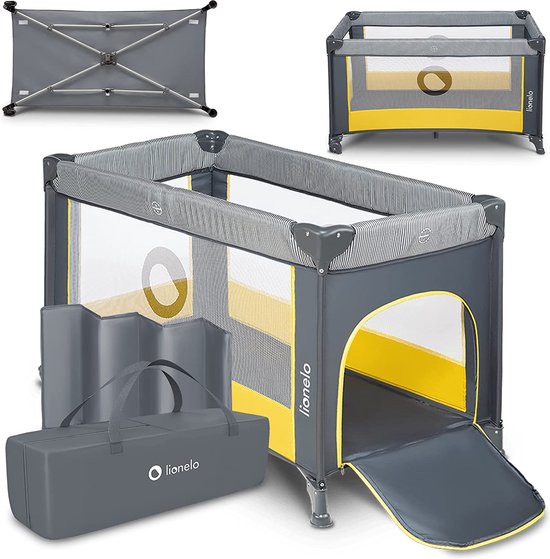 Lionelo Alice - 3 in 1 Babybedje, Box en Reisbedje -Campingbed - Matras