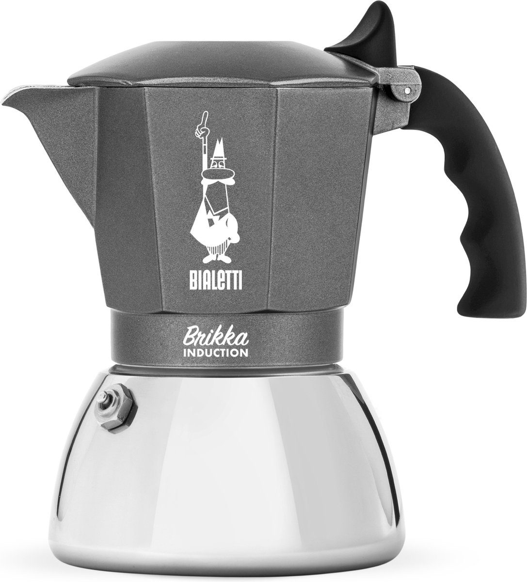 Bialetti Brikka Induction percolator - 4 kops koffiemaker - inductiegeschikt - extra crèmelaag