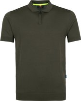 Suitable - Wes Polo Donkergroen - L - Slim-fit